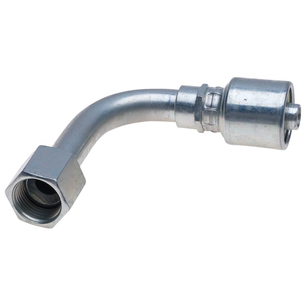 Gates Female JIC 37 Flare Swivel - 90 Bent Tube MegaCrimp G25183-2020 - main