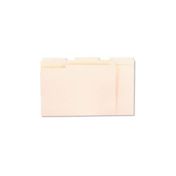 Universal File Folders, Straight Cut, One-Ply Top Tab, Legal, Manila, 100/Box 15110 - main
