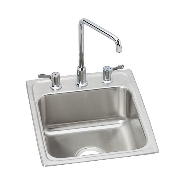 Just Manufacturing Bowl Drop-In Sink, 21"x17"x6", Gray SLADA2217A603-J - main