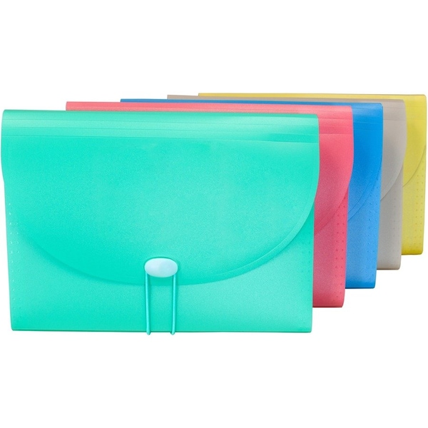 C-Line Products 7-Pocket Expanding File, Assorted Tropic Tones, PK3 58300 - main