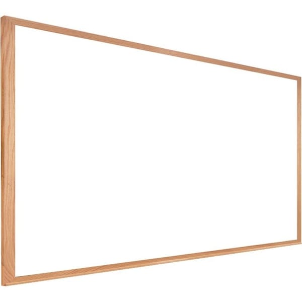 Ghent Dry Erase Board, Plastic, 18 in, 24 in, Aluminum Frame, White, Gloss M2W-18-1 - main