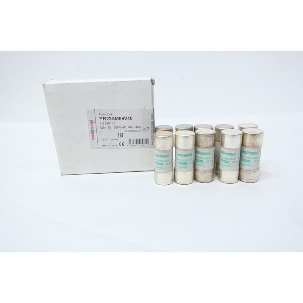 Mersen BOX OF 10 FUSE LINK 40A 690V-AC, 2PK FR22AM69V40 - main
