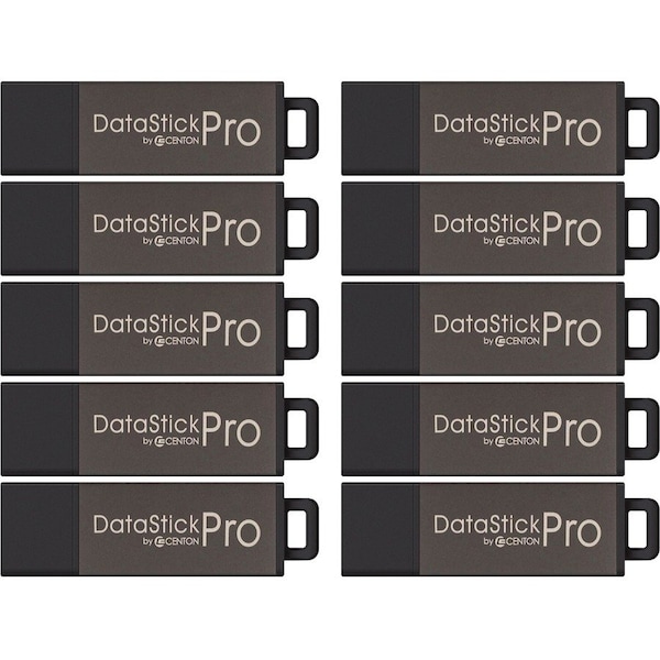 Centon 16GB DataStick Pro USB 2.0 Flash Drive - 10 Pack - 16 GB - USB - External DSP16GB10PK - main