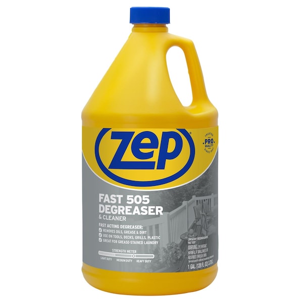 Zep Fast 505 Lemon Scent Cleaner and Degreaser 128 oz Liquid ZU505128 - main