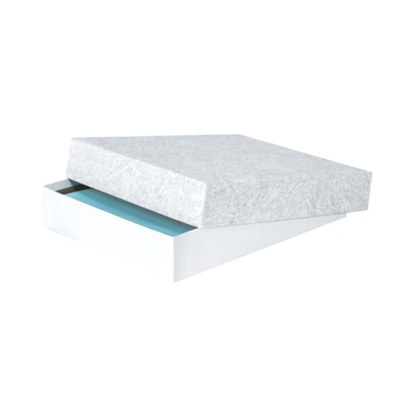 Partners Brand 8 1/2 in x 11 in x 2 in Stationery Set-Up Cartons, Gray, Fiberboard, 40 PK LH2 - main