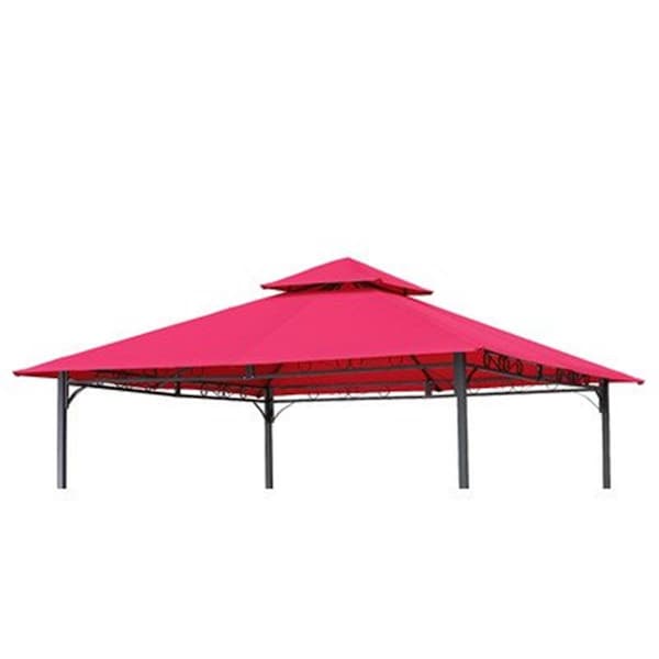 International Caravan 10 ft. Gazebo Canopy St. Kitts Replacement Top, Cranberry YF-3136B-CNP- CB - main