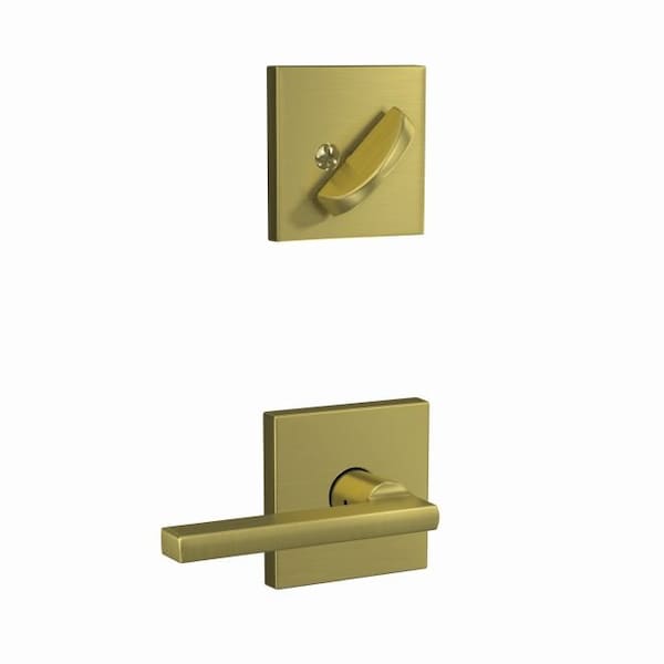 Schlage Residential Schlage Custom Custom Latitude Lever with Collins Rose Interior Active Trim with 16680 Latch and FC59LAT608COL - main