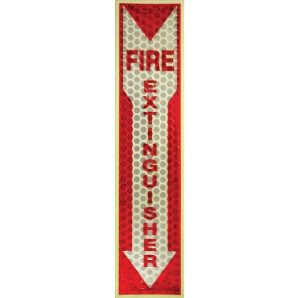 Millers Creek Miller's Creek Glow in Dark Fire Extinguisher Sign 5" x 18" Red/White 151833 - main