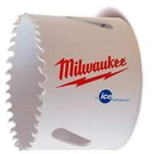 Ice Hardened Milwaukee Hole Saw, 2-1/4 in Dia, 1-5/8 in D Cutting, 5/8-18 Arbor, Bi-Metal Cutting Edge 49-56-0132 - main