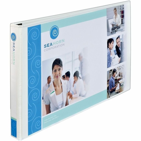 Avery reg HeavyDuty View Binder, 1 Slant Rings, 11 x 17 , White, White AVE72124 - main