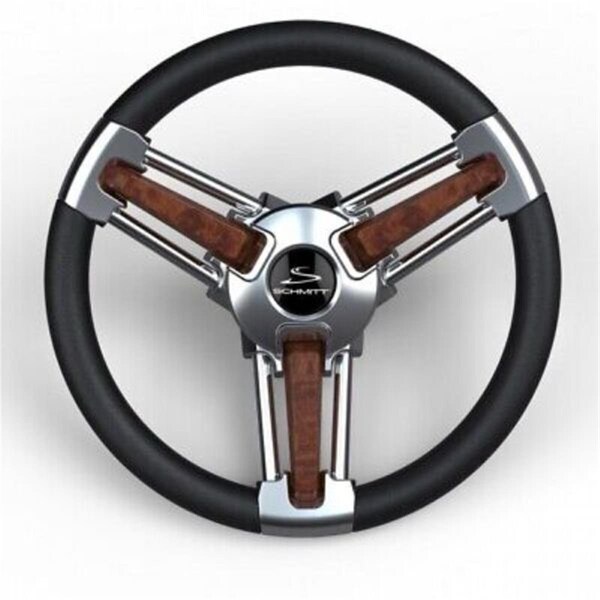 Kento Gear PU10511104 Burano Steering Wheel, Black & Burl KE3559856 - main