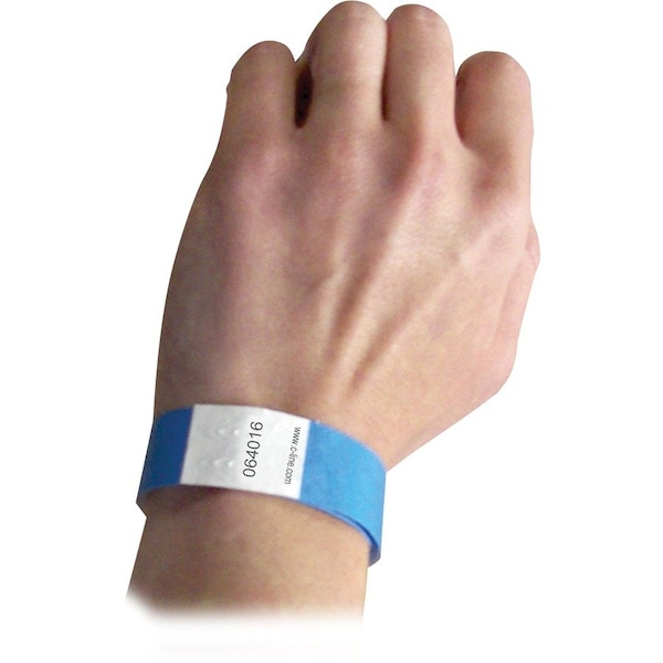 C-Line Products DuPont Tyvek Security Wristbands, Blue, 100/PK 89105 - main