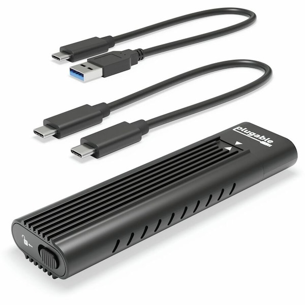 Plugable USB C to M.2 NVMe Tool-free Driverless Enclosure USB C and Thunderbolt 3 Compatible up to USB 3.1 G USBC-NVME - main