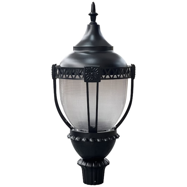 Sunlite LED Power Color Selectable 10000 Lmn 30K-50K Dimmable ETL Black Acorn Pole-Top Light Fixture 90740-SU - main