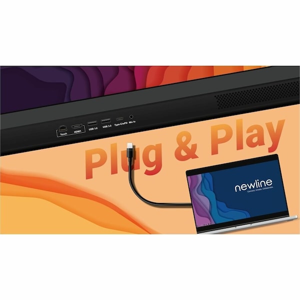 Newline 75IN Q PRO SERIES 4K LED 4K MULTI-TOUCH DISPLAY W/ USB TYPE-C, GOOGLE EDLA CERTIFIED TT-7524QP - main