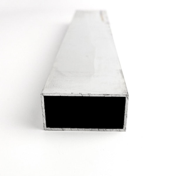 Usa Industrials 6061 Aluminum Rectangle Tube, T6, Extruded, 1in Outside Height x 1/16in Wall x 2in Outside RTBG-6061-2X0.062-24 - main