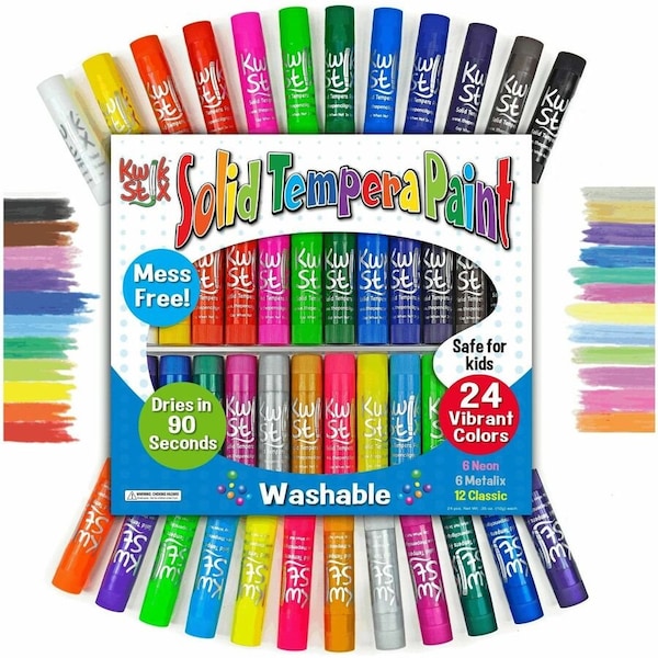 The Pencil Grip Kwik Stix™ Solid Tempera Paint Stick, Set of 24 TPG-604 - main