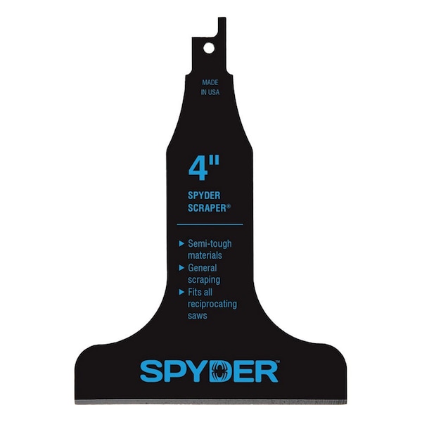 Spyder Reciprocating Saw Scraper Blade, 4 in, Bulk Pack 00320 - main