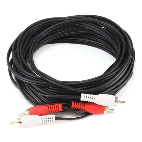 Monoprice 25ft 2 RCA Plug/2 RCA Plug M/M Cable - Black 2009 - main