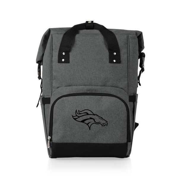 Picnic Time Family Of Brands NFL Denver Broncos - On The Go Roll-Top Backpack Cooler 616-00-105-104-2 - main