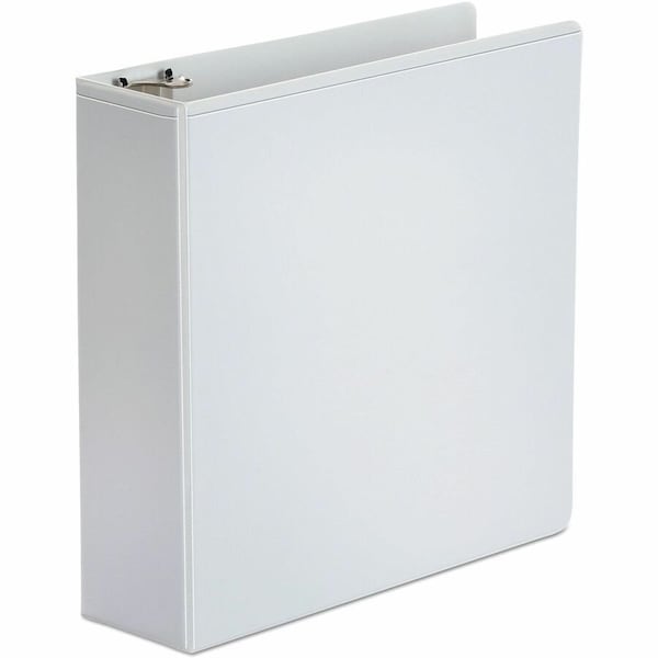 Universal Round Ring Economy Vinyl View Binder, 3" Capacity, White UNV20992*** - main
