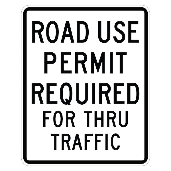 Sign Solutions Usa Traffic Sign, 30 in Width, Aluminum Sign, Vertical Rectangle DUS12DWT2430EM-5 - main