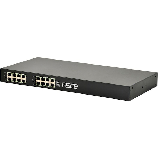 Altronix PoE Extender, 19-1/8" W, 8 Cam. Inputs, Blk PACE8PRM - main