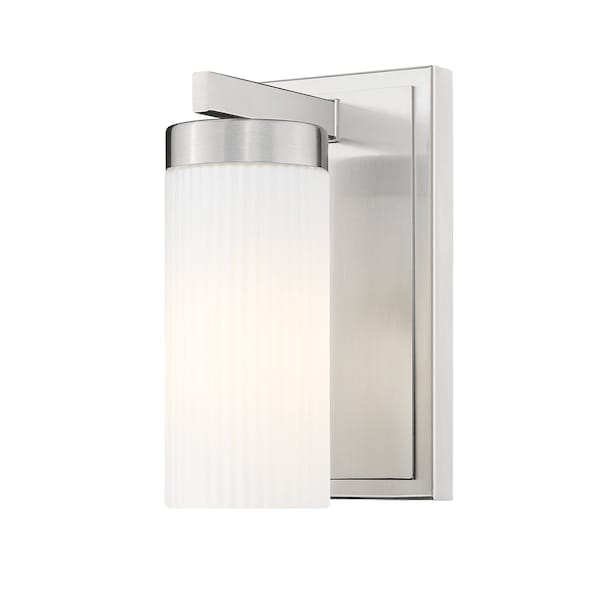 Z-Lite Danica 1-Light Wall Sconce, 4.75 in W, Brushed Nickel 3044-1S-BN - main