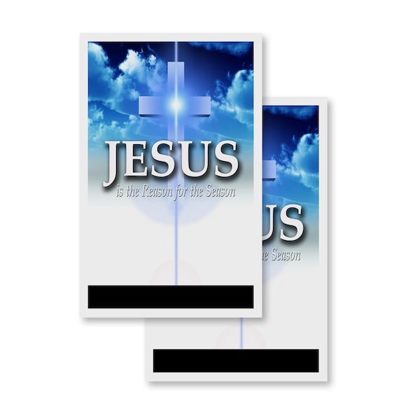 Signmission Jesus Is The Reason For The Season, Vinyl Decals Only 24 Inch x 36 Inch, Vinyl Decal, 2PK DSB-2436-2PACK-JesusIsTheReasonForTheSea - main