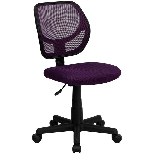 Flash Furniture Mesh Task Chair, 15-1/2" to 19-1/2", Purple WA-3074-PUR-GG - main