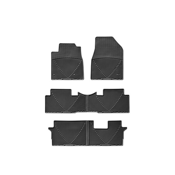Weathertech Black, Front, Rear, and Rear All Weather Floor Mats WTHB148152153 - main
