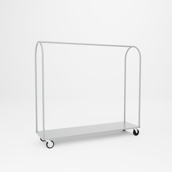 Pucel Double-Sided Garment Truck, 74 in W x 66 in H x 20.5 in D, Gray GT-72-SD - main