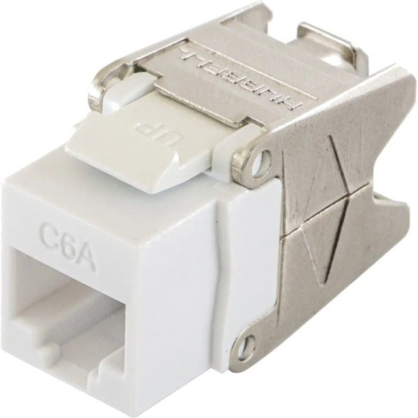 Hubbell Premise Wiring JACK, HJU6A, CAT6A, UNI, WH HJU6AW - main