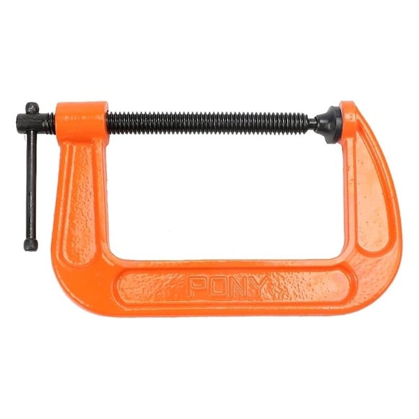 Bessey LightDuty CClamp, 1300 lb Clamping, 5 in Max Opening Size, 3 in D Throat, Cast Iron Body 2650 - main