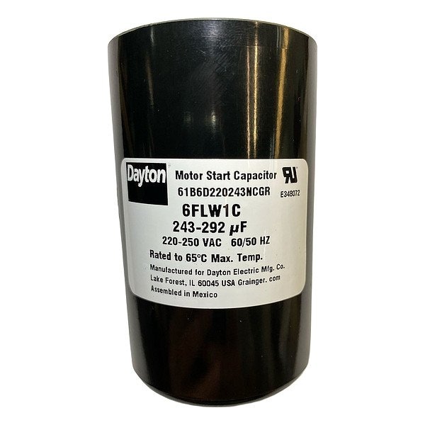Dayton Motor Start Capacitor, Round 6FLW1 - main