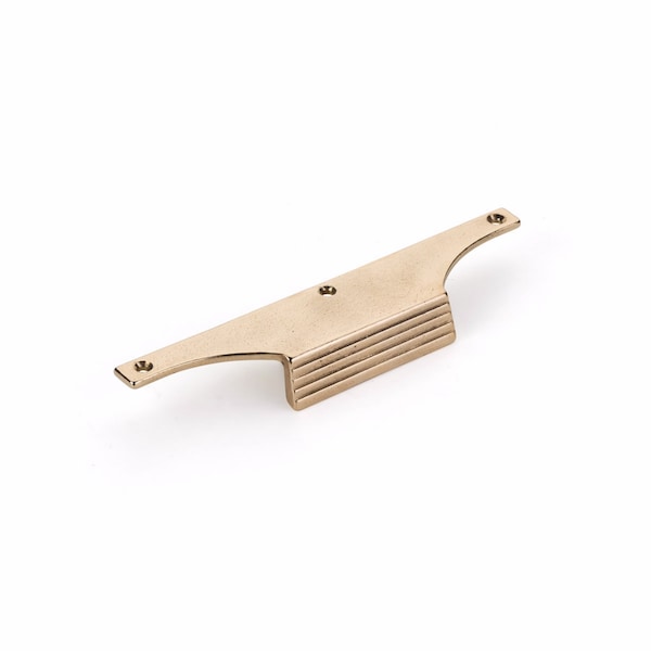 Schaub 8in Overall and 3-1/2in Center to Center Stradella Cabinet Pull Natural Bronze Finish 691-NB - main