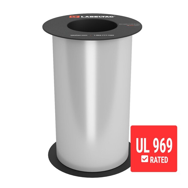 Labeltac UL 969-Approved LabelTac Supply 9in x 75ft LT9 Only, Silver LT914UL-C - main