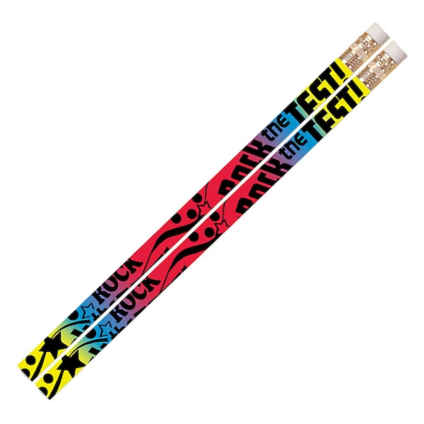 Musgrave Pencil Co Rock The Test Motivational Pencils, 144PK MUS2319D - main