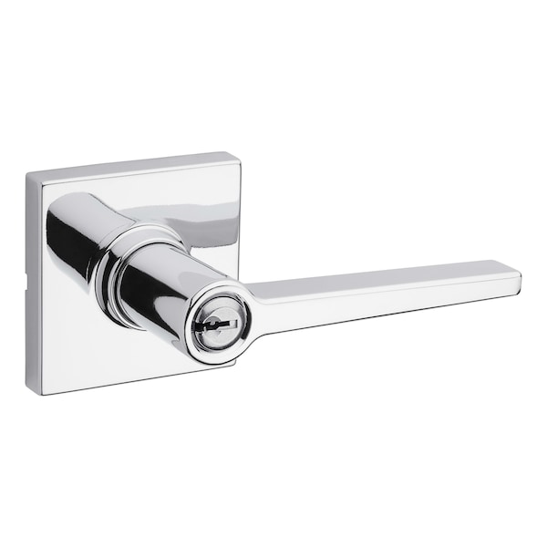 Safelock Daylon Lever with Square Rose Storeroom Lock with 4AL Latch and RCS Strike Bright Chrome Finish SL6500DALSQT-26 - main
