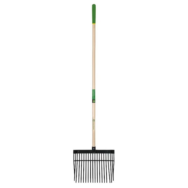 John Deere 18 Tine Poly Bedding Fork 54 in. Wood Handle BF-16-JD - main