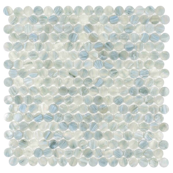Apollo Tile Blue 12.2 in x 12.2 in Glass Glossy Floor and Wall Mosaic Tile 10.34 sqft/case, 10PK APLAPN8801A - main