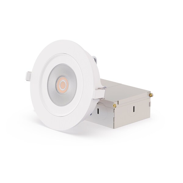 Infibrite 360 Degree Gimbal 4 Inch 5CCT Selectable White 12 Watt 1200LM Triac Dimmable LED Recessed IB-021-8-12W-WH - main
