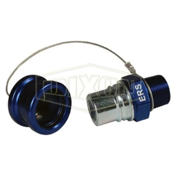 Dixon FloMAX High Flow Dry Disconnect Receiver with Cap, Adapter, 3/4 in, Quick Disconnect Coupler x FNPT, ERS-C5 - main