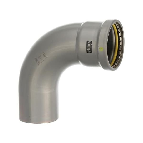 Viega MegaPressG 90 street elbow P 3 FTG IPS 3 carbon steel zinc-nickel coating 28620 - main