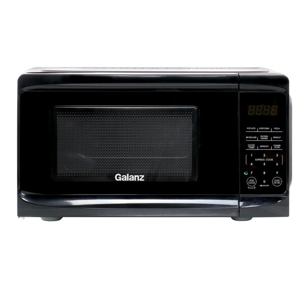Galanz 0.7 cu ft 700W Countertop Microwave Oven in Black with One Touch Express Cooking 750120184M - main