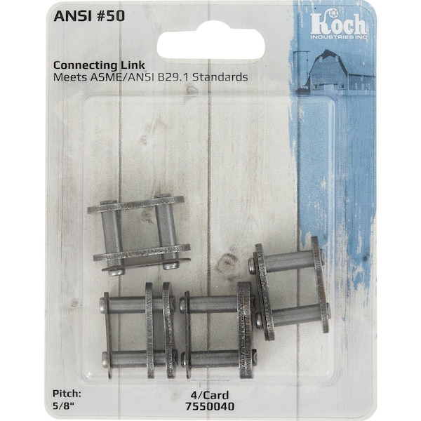 Koch Filter No.50 Steel Connecting Link, 4PK 7550040 - main