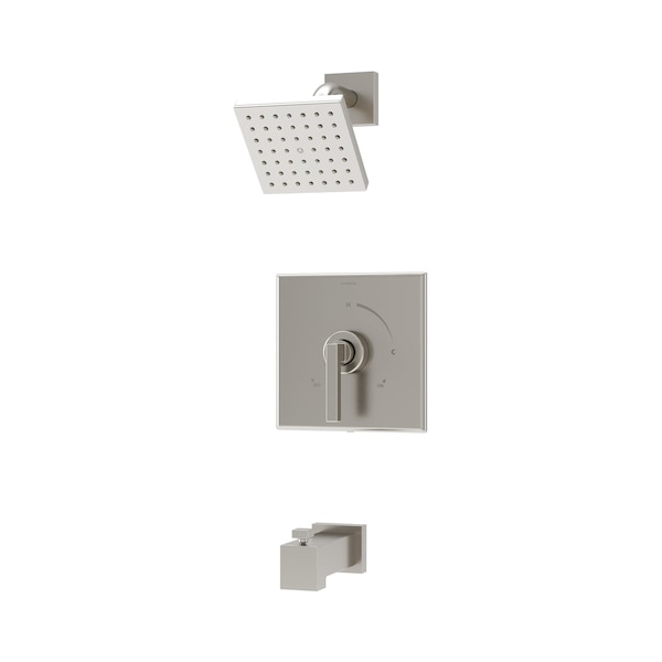 Symmons Duro HydroMersion Single Handle Tub and Shower Faucet Trim Kit - 1.5 GPM (Valve Not Included) 3692STN15TRM - main