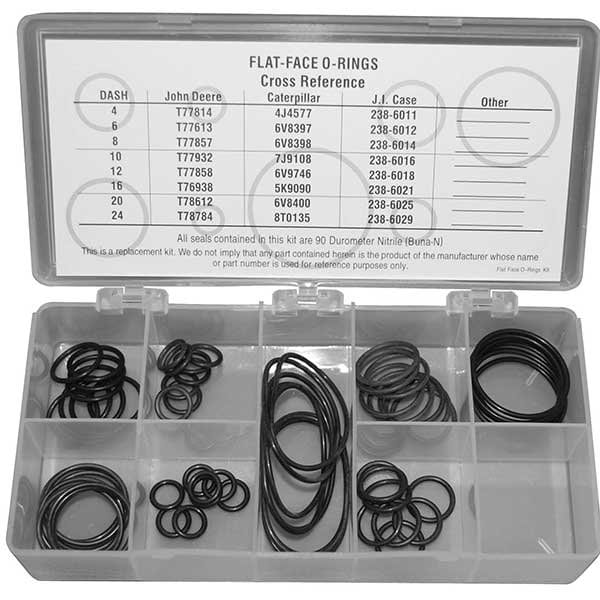 Hercules Sealing Products FLAT FACE O-RINGS, ORK-90NBR-SEAL KIT, O-RINGS FLAT FACE O-RINGS - main