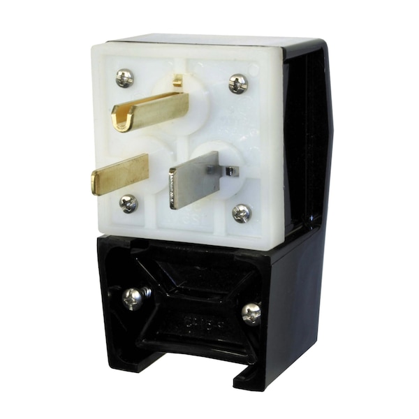Hubbell Wiring Heavy Duty 2-Pole 3-Wire 50A 250V 6-50P Nylon Straight Blade Industrial/Commercial Grade HBL9368 - main