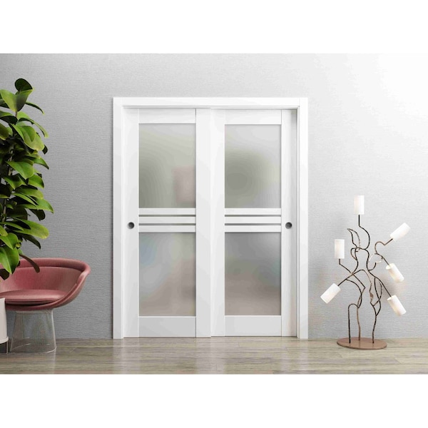 Vdomdoors Slab Interior Door, 18" x 80", White MELA7222S-WS-18 - main